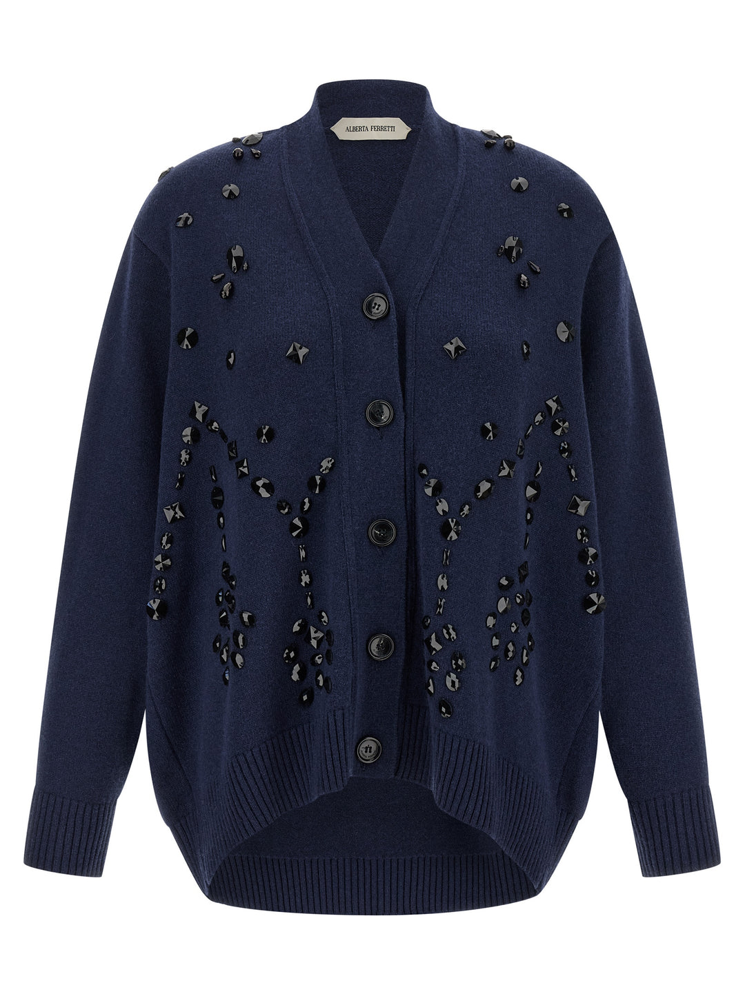 Alberta Ferretti Embroidery Cardigan Maglioni - Blu | a2890ade5053c8aae72a45aa92fe38210bed4ea5