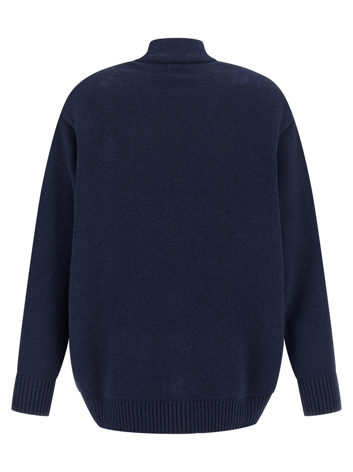 Alberta Ferretti Embroidery Cardigan Maglioni - Blu | 9d457bb62c3c76e1a6ef1bb59b35b61c167c1471