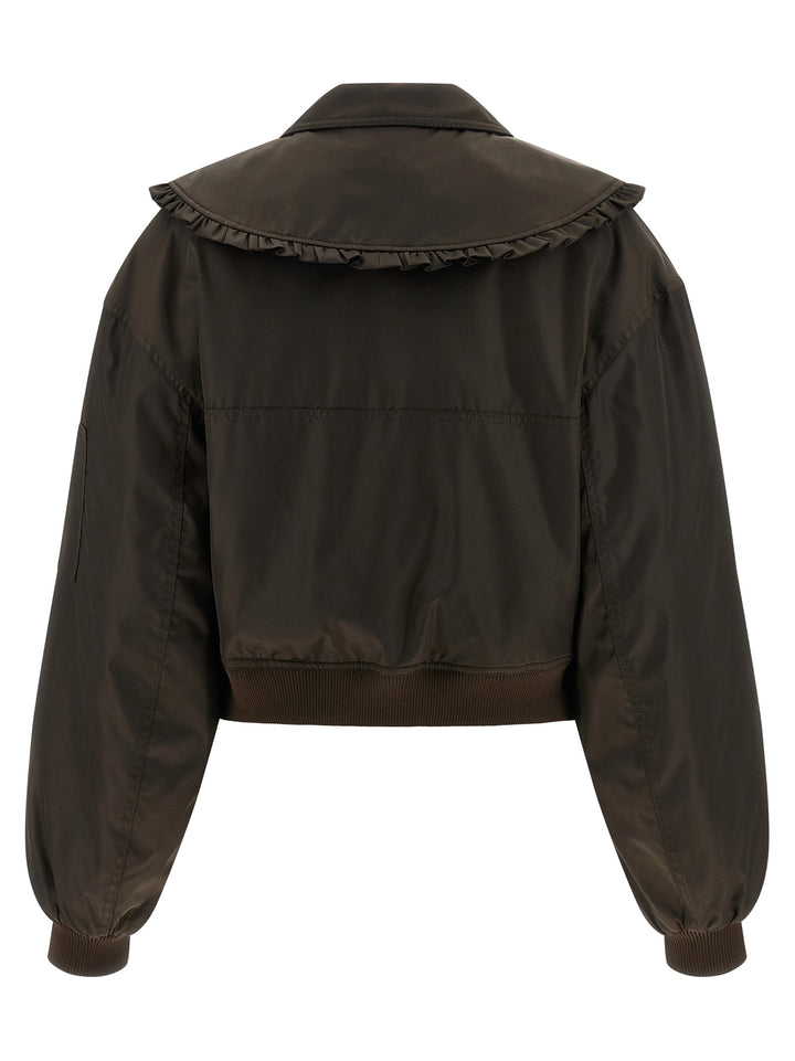 Ganni Duchesse Nylon Puffer Jackets - Marrone | d7483a97b847a8331b5507ab27a7fc110f37fbc9