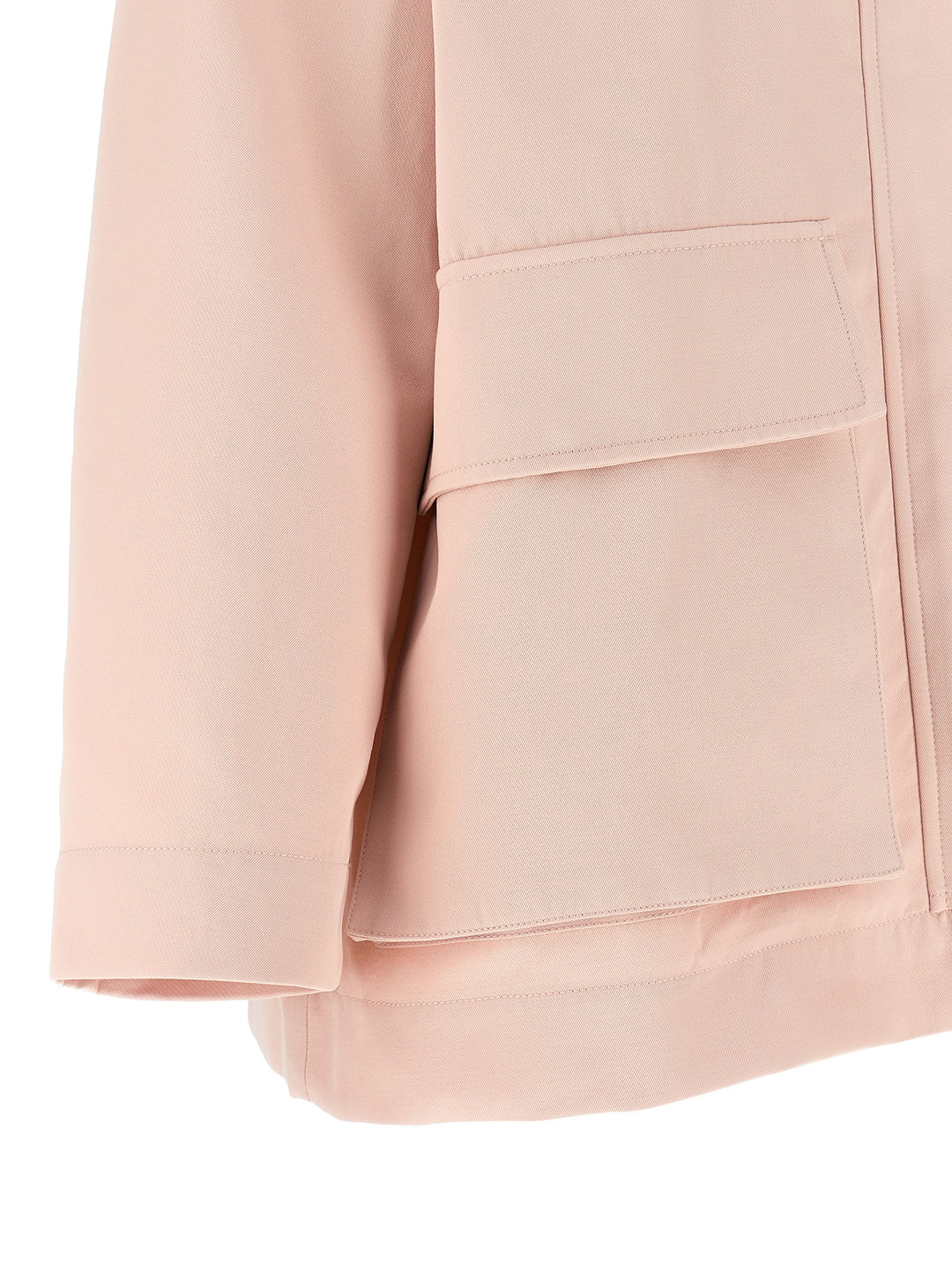 Ganni Twill Jacket Puffer Jackets - Rosa | 54f2184a2344e4bd6dbefe8d0c38455b34564779