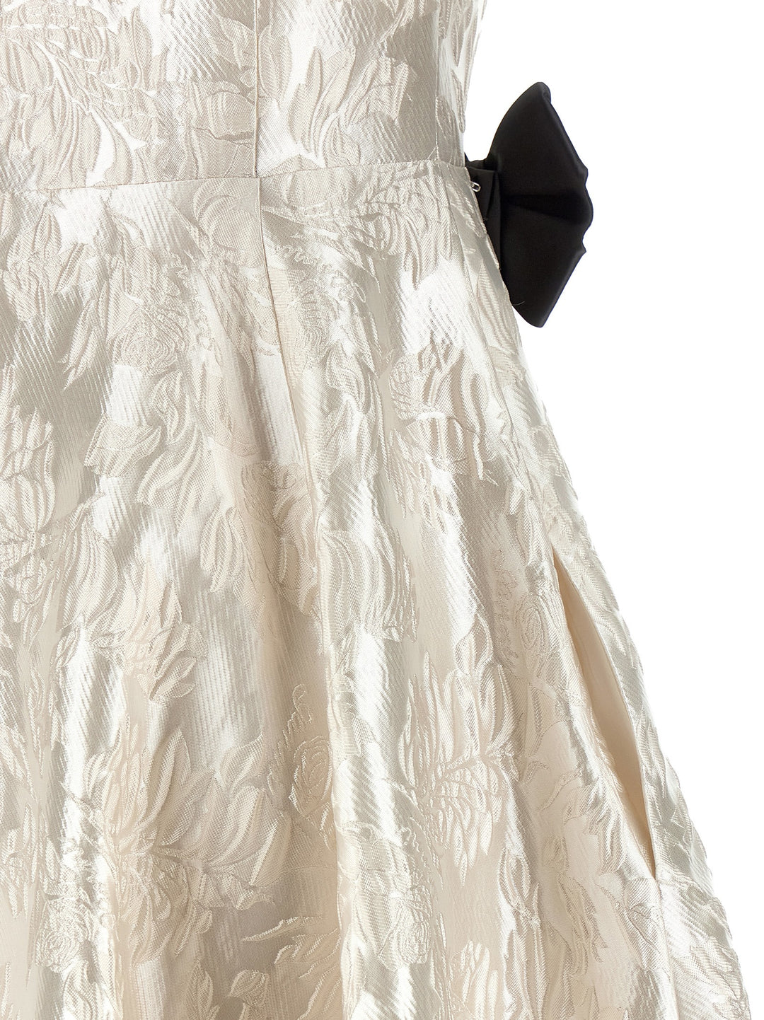 Ganni Cloque V-Neck Gonne - Bianco | eedea9b9c4cf73dc8169cdbd4a522079e7ef77c4