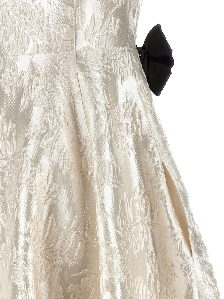 Ganni Cloque V-Neck Gonne - Bianco | eedea9b9c4cf73dc8169cdbd4a522079e7ef77c4