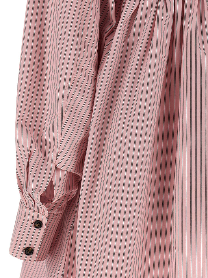 Ganni Striped Dress Gonne - Rosa | b6435cd334365fac9c58a514cb1fbab346279b8e