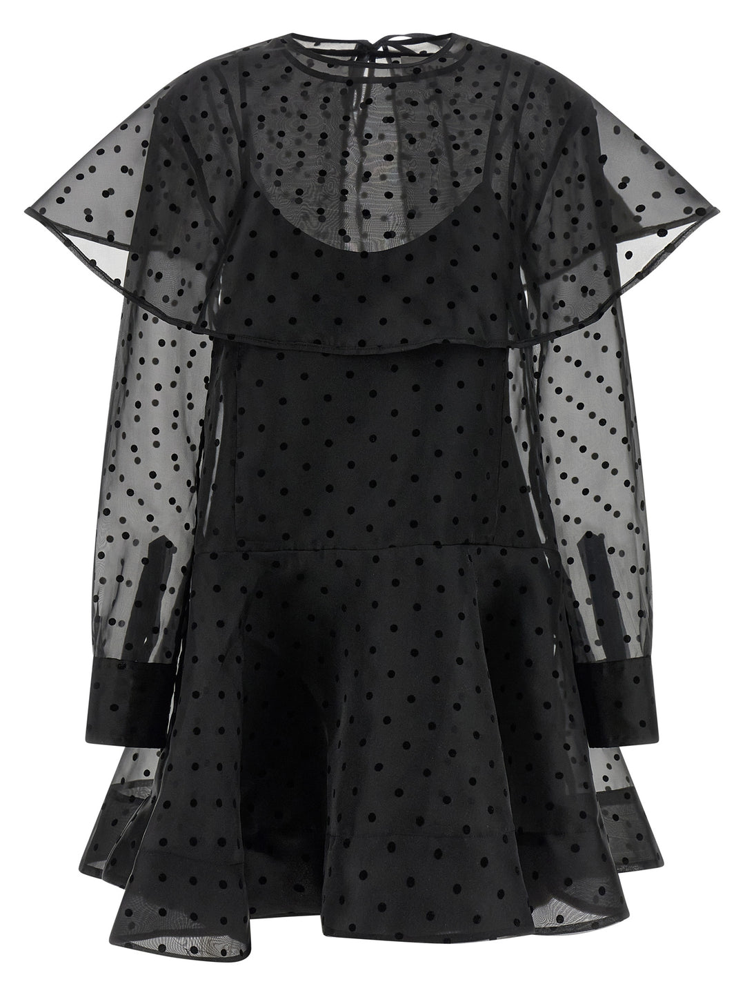 Ganni Black Organza Circle Collar Abiti - Nero | 197eb61c5f6b7542a84dd241969c4985b565254c