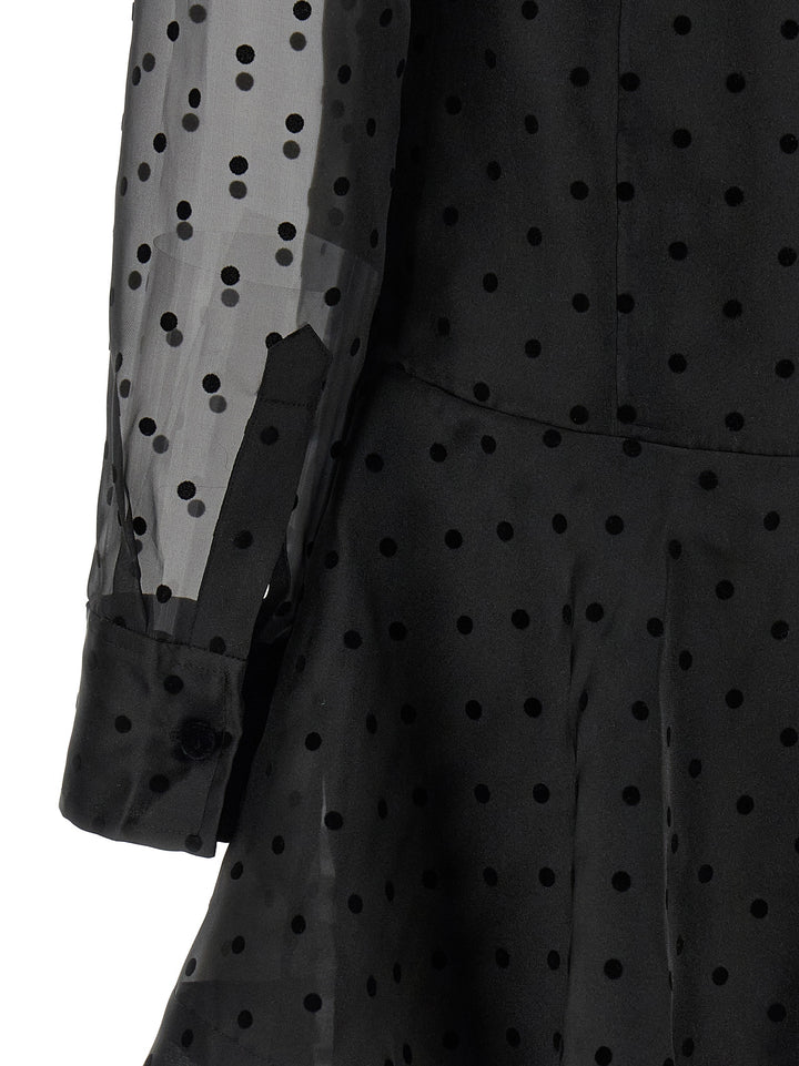 Ganni Black Organza Circle Collar Abiti - Nero | d60eb770d6ee164f2b28065ee53cd45513dac268