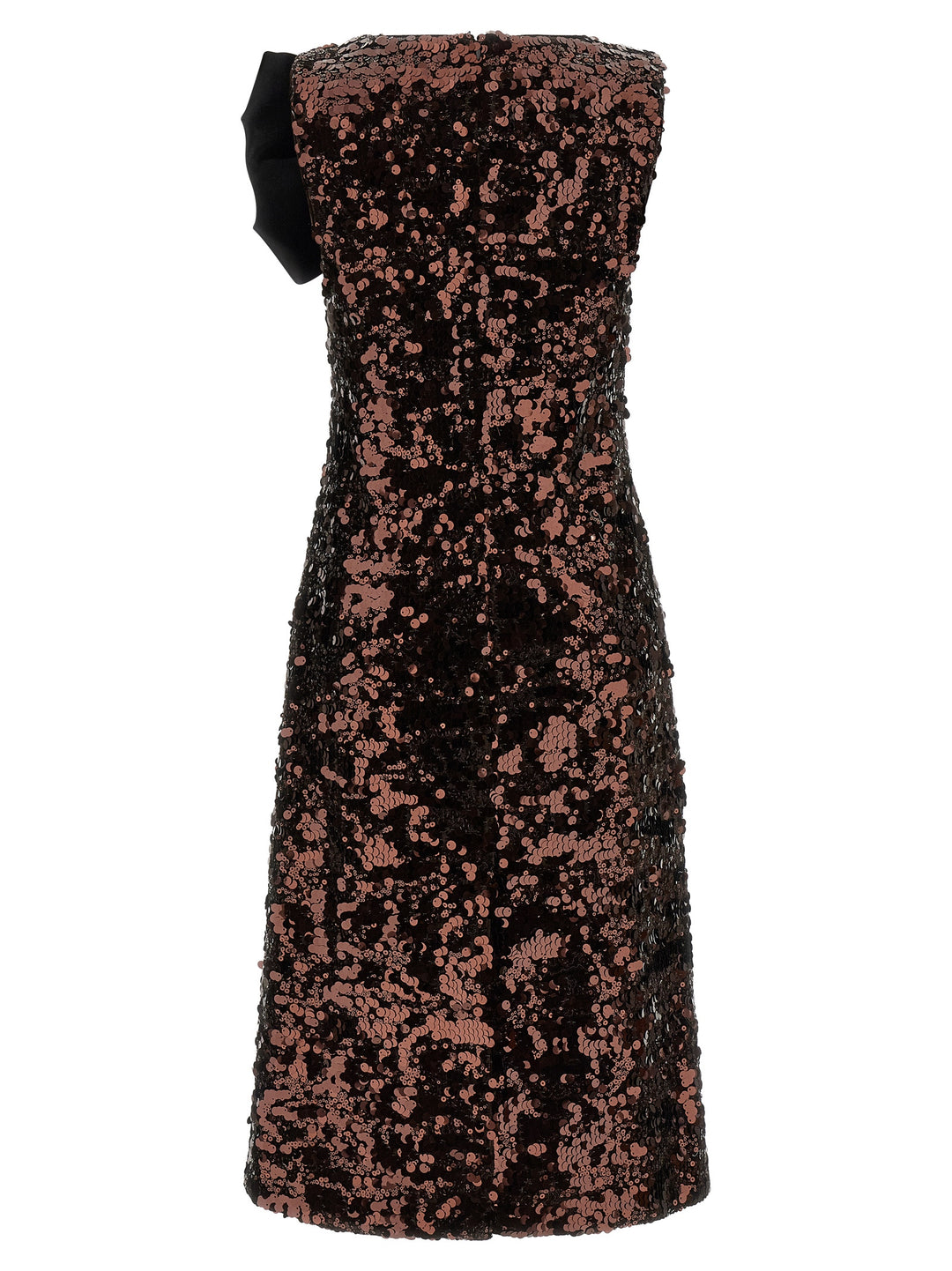 Ganni Velvet Sequins Straight Midi Abiti - Marrone | ab47f7a39da2de940c833f4b462428b99c06eaab
