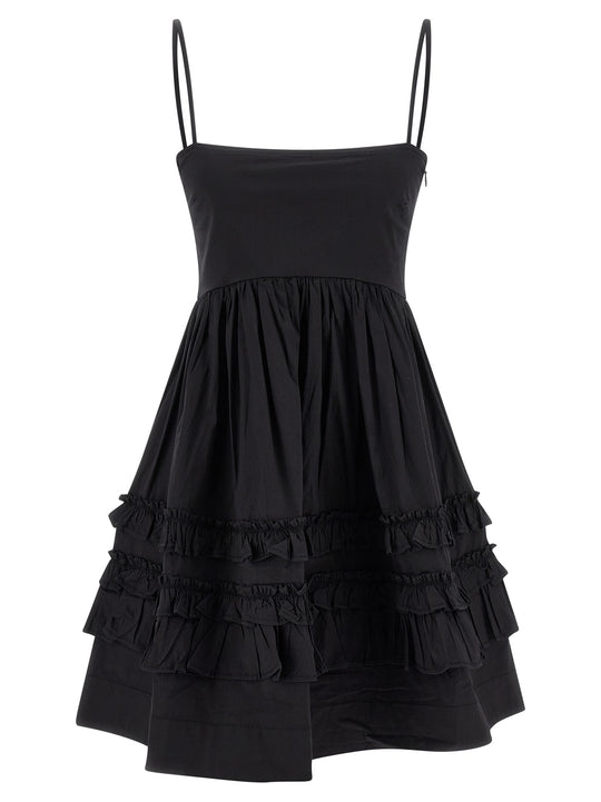 Black Mini Frill Abiti Nero