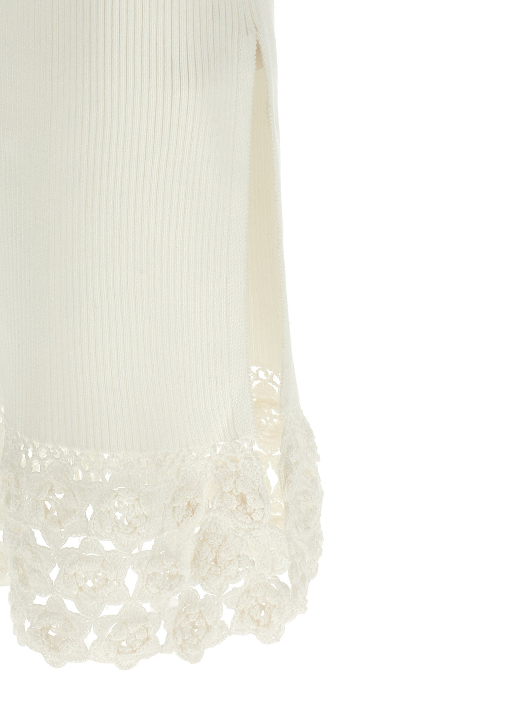 Ganni Cotton Crochet Abiti - Bianco | 28f3b3d477c8ff75920d8c4f09518f7e77340027