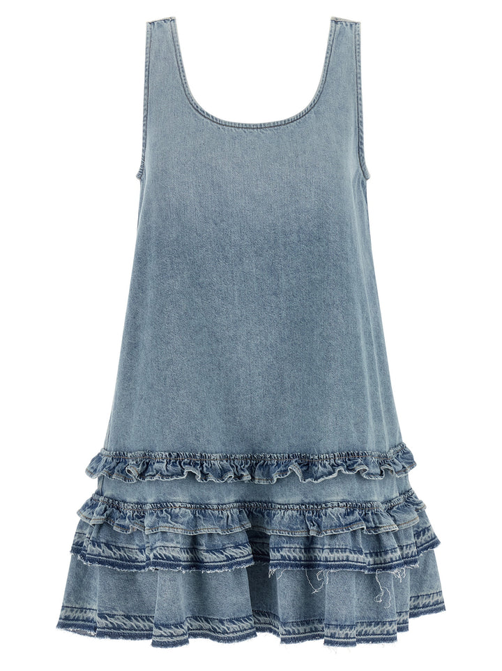 Ganni Denim Dress Abiti - Celeste | be82b5711072f437c93378d4897042a322e07c3b