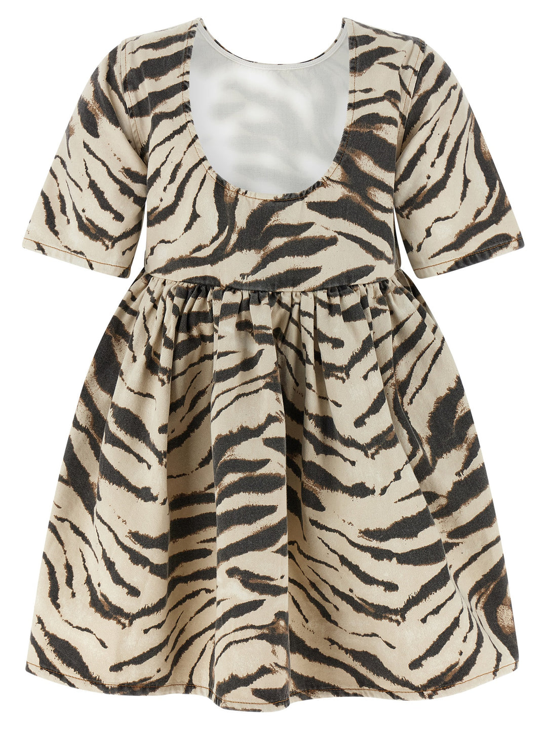 Ganni Zebra Denim Abiti - Multicolor | 291406aa8d93a6bf4f760890472e1c7b0d268c8b