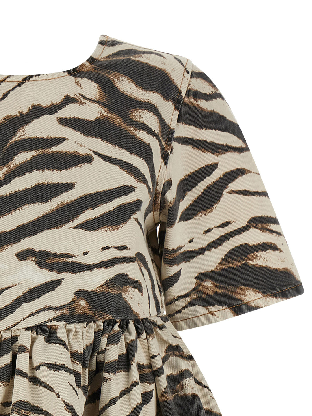 Ganni Zebra Denim Abiti - Multicolor | d4efd93454d46222d18aef4d31e1bf9f554c6412
