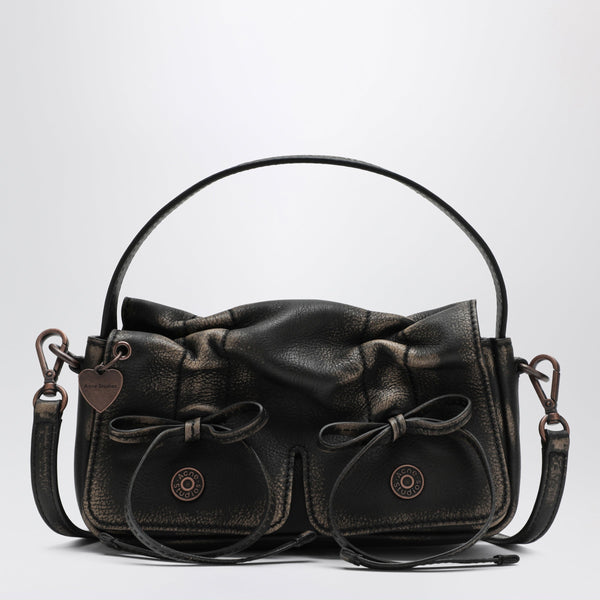 Micro Bag With Multiple Pockets Dark Brown/Beige