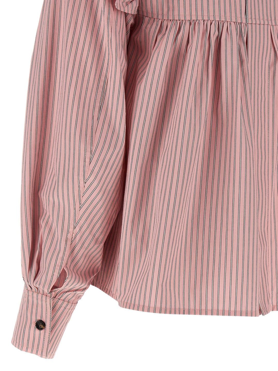 Ganni Striped Blouse Camicie - Rosa | ba9b4510041d2df47fae8d18356ee2f42702ee54