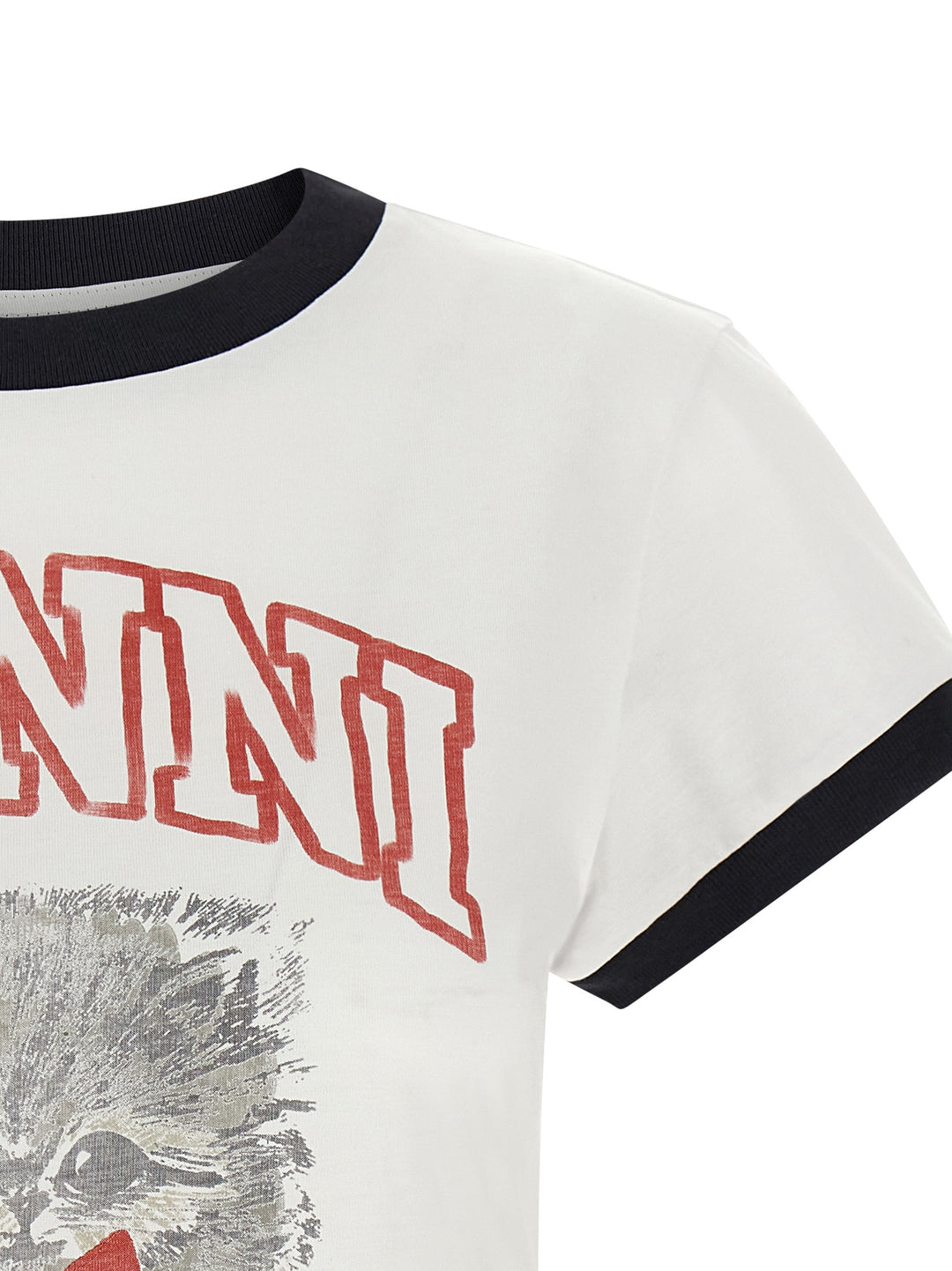 Ganni Printed T shirt - Bianco | c95a1e1efc3b72013db2ff9f78c88147898f056d