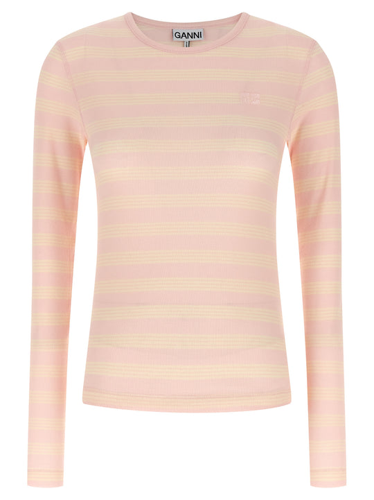 Striped Sweater T Shirt Rosa