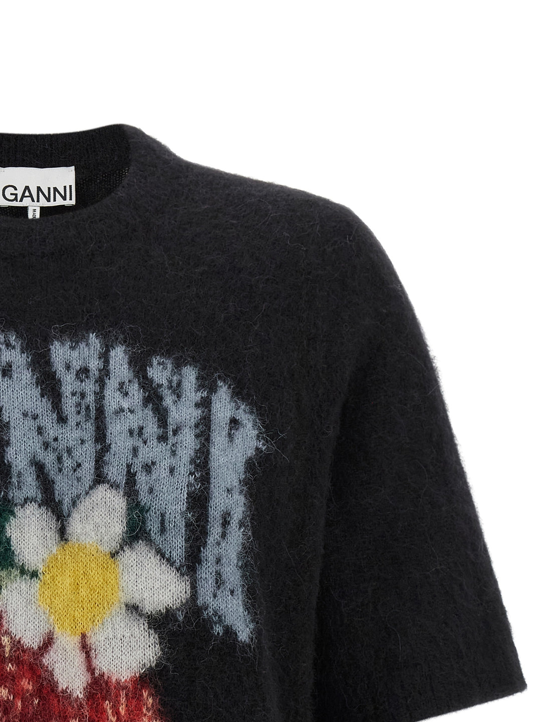 Ganni Strawberry Maglioni - Nero | d1e3c4b583cffe34ffa4a04cde7bea2d9d9a55bc