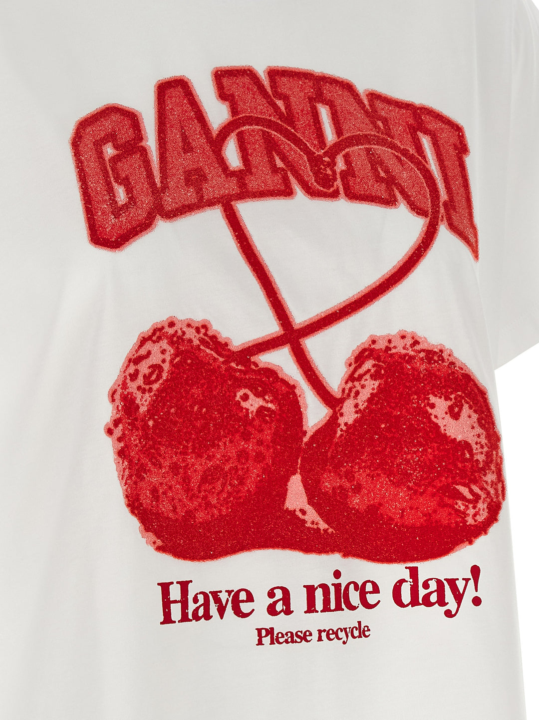 Ganni Cherry T shirt - Rosso | 59ee59c2fda0bf0da7456104197cd0335838c041