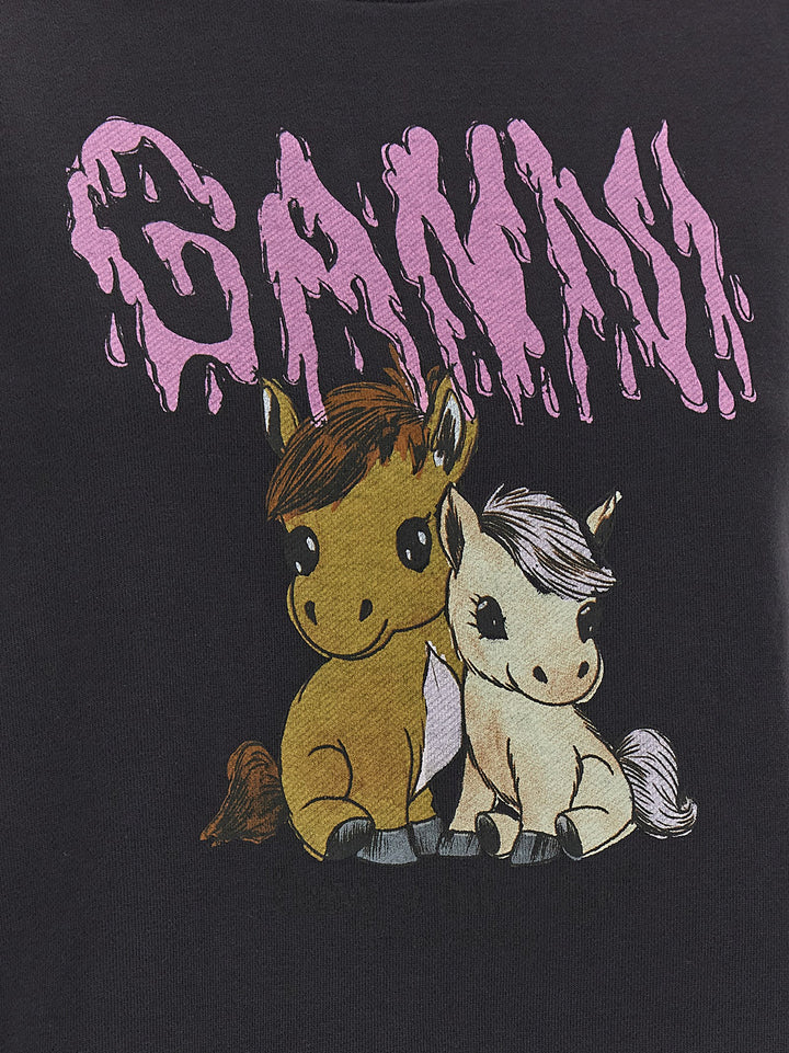 Ganni Isoli Felpe - Nero | 629f87217230f5bf6ecd70fdbea0865a71b5e0bb