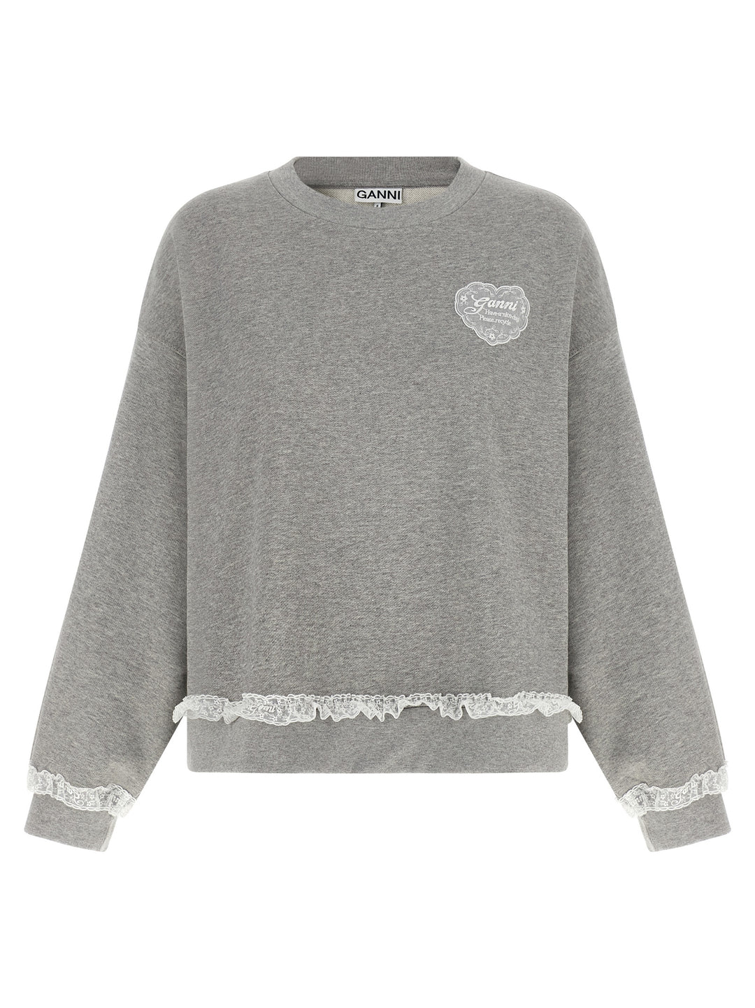 Ganni Isoli Felpe - Grigio | b8e8ec90e4960bb12a0cabbe0fa43eb9045c0400