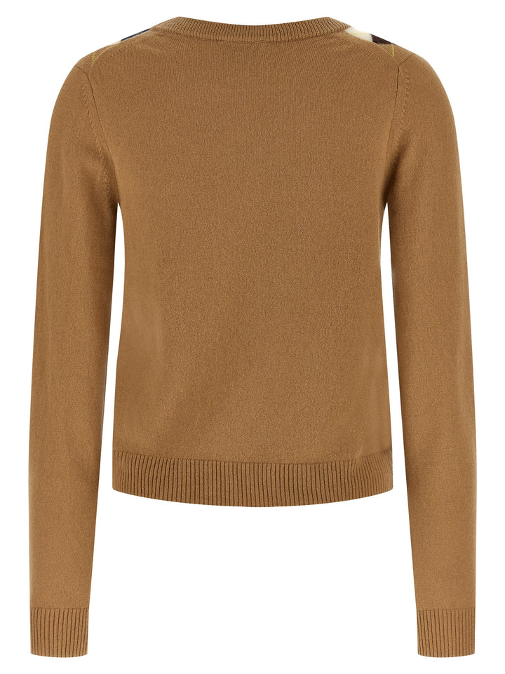 Ganni Diamond-Shaped Cardigan Maglioni - Beige | b9f91ccef069f95863192f15b3ec98948a4fb5c4