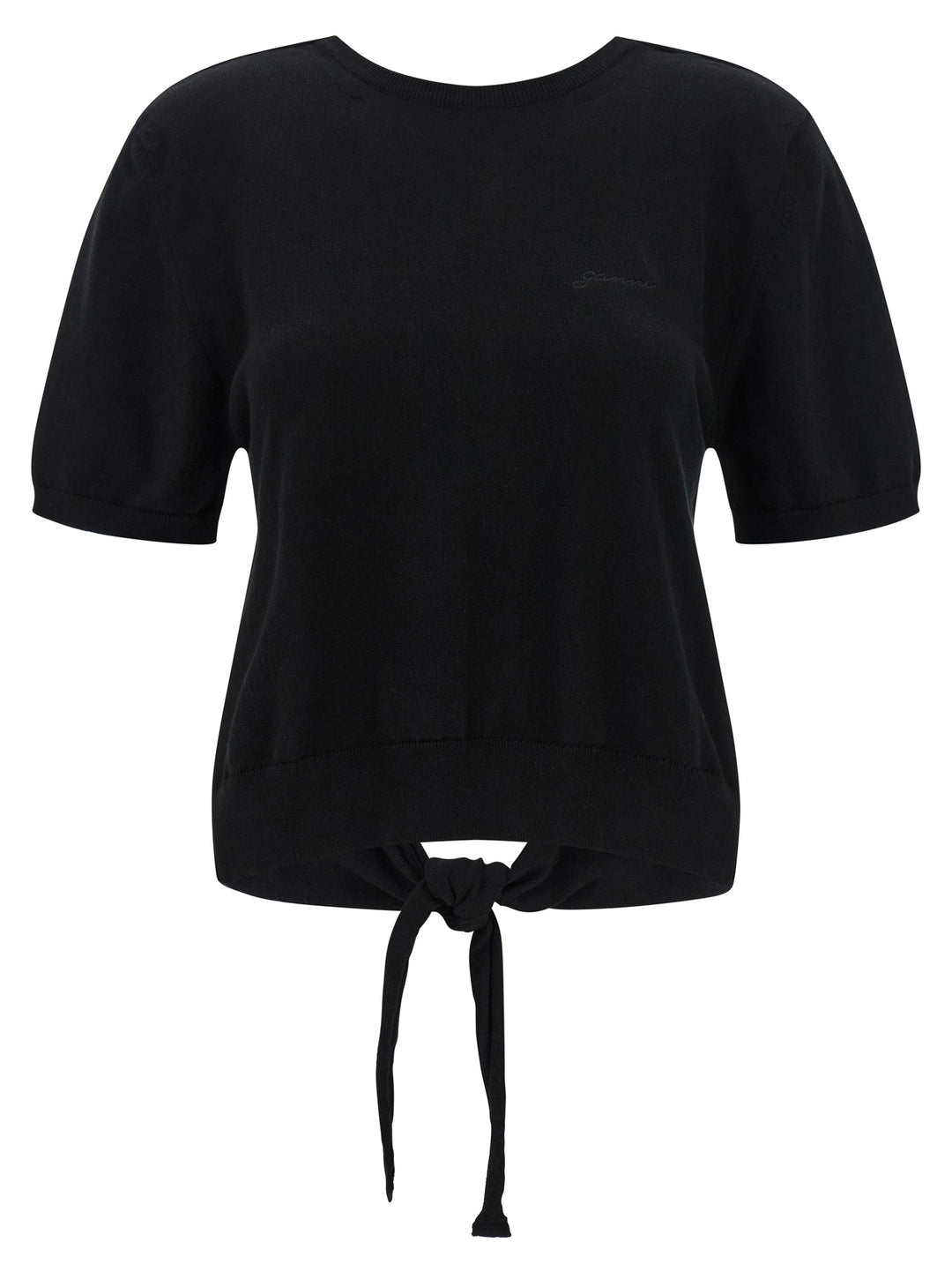 Ganni Bare Back Sweater Maglioni - Nero | 0286aeb06cf2f25f8c65d167ce10bbed029ca94f