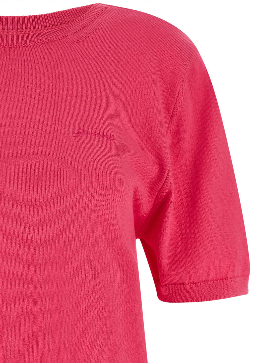 Ganni Bare Back Sweater Maglioni - Fucsia | 438f227c53c43d9483e06f048ed332169a6fc7a7