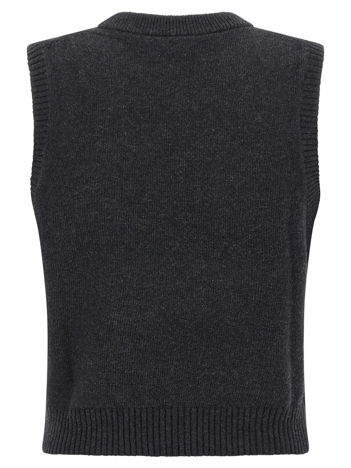 Ganni Cherry Gilet - Nero | a49afb4d73e4a15f0bfadd689c09385392607450