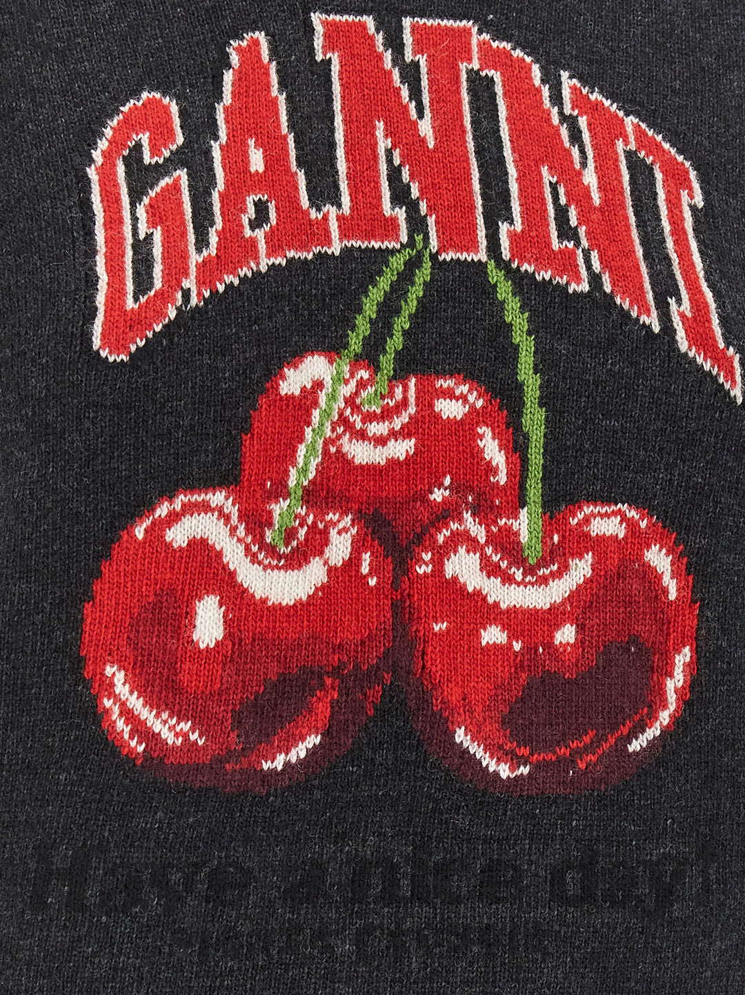 Ganni Cherry Gilet - Nero | d12a2669cdad614ce51ebd27418b6a5f2a7e17c6