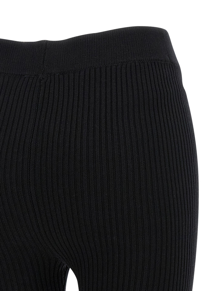 Ganni Cotton Crochet Pantaloni - Nero | e6c9df2b9b64068486fa19b8d51621f454b0b748