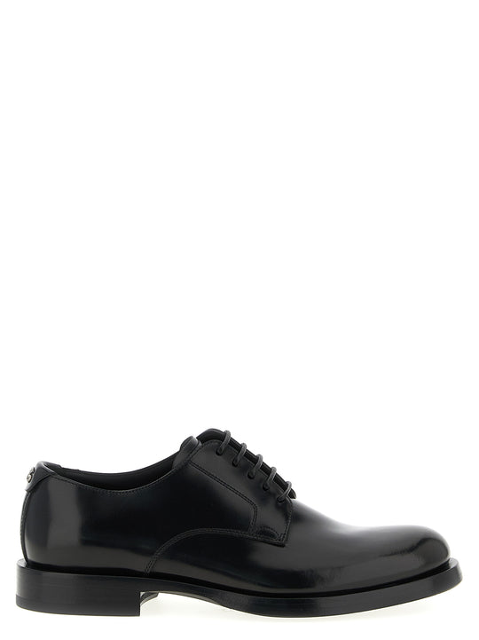 Derby Lace-Up Shoes Stringate Nero
