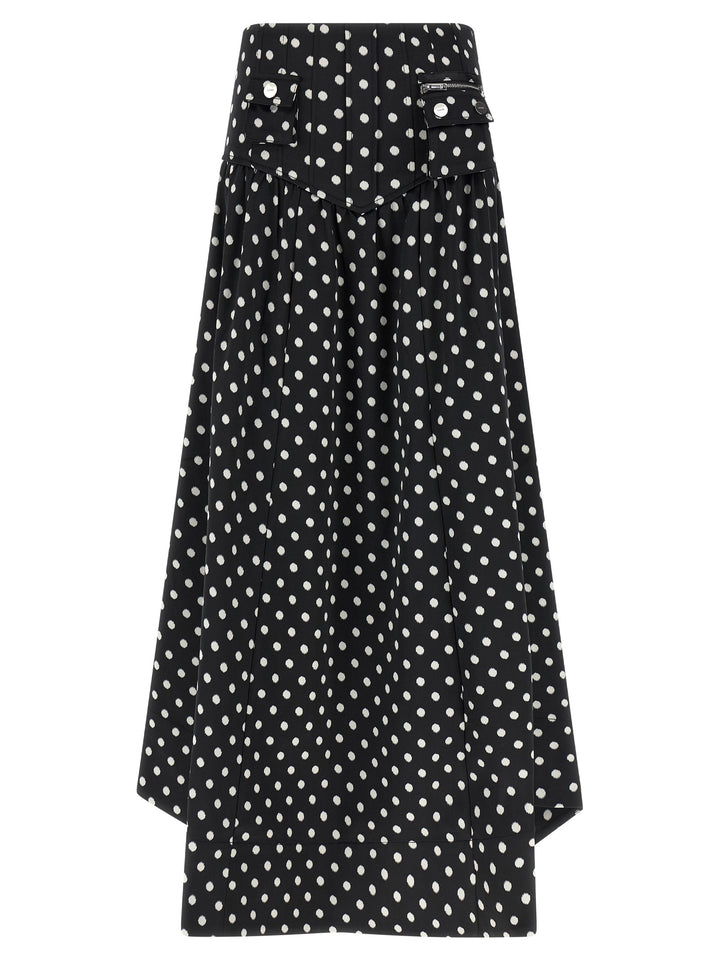 Ganni Polka Dots Gonne - Nero | 5579533978185afaa6461d79dc21cc97e84fc76c