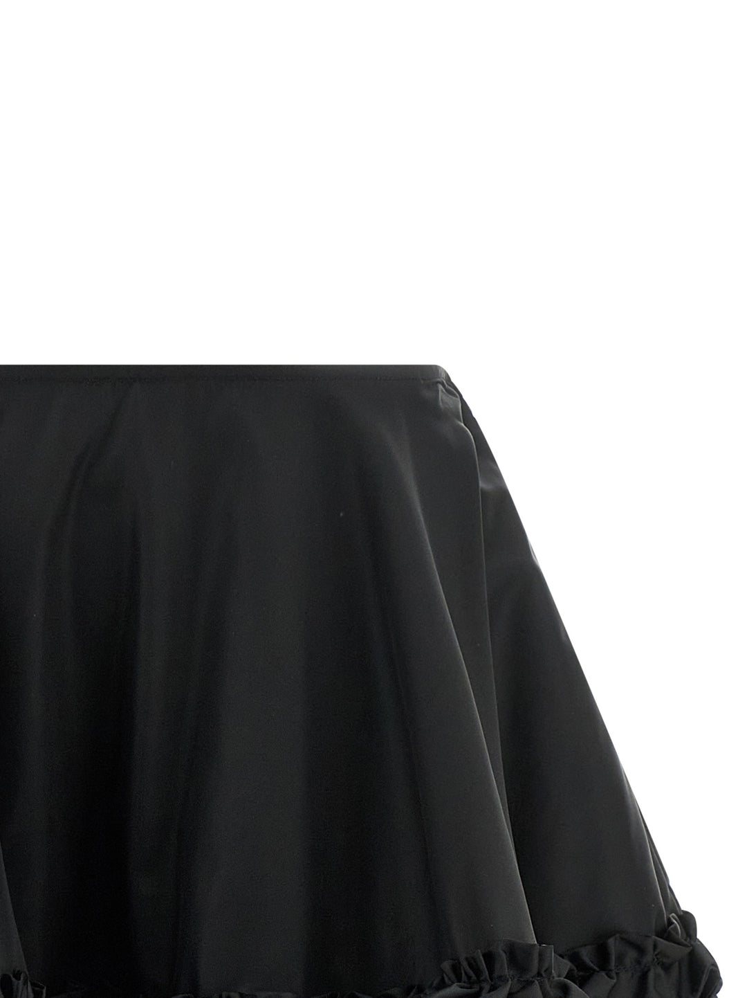 Ganni Duchesse Nylon Mini Frill Gonne - Nero | 07901c51bfc063d37bdd8cbbfbea88041b2acabf