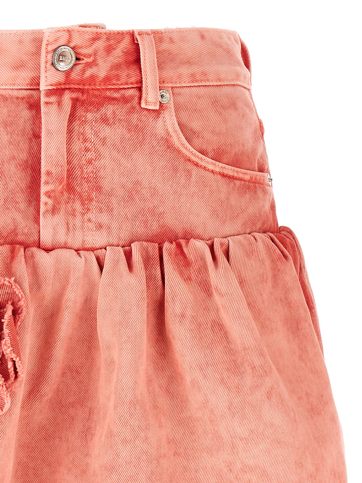 Ganni Denim Jeans Skirt Gonne - Rosa | f7fcfe61cd7db798a6f0a59b43edf15ba7293c6d