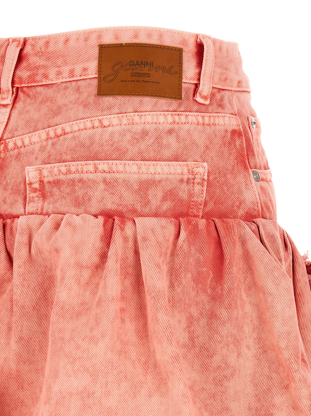 Ganni Denim Jeans Skirt Gonne - Rosa | dbb7d0830baa66099292f7730fab056e1d3a7cbd