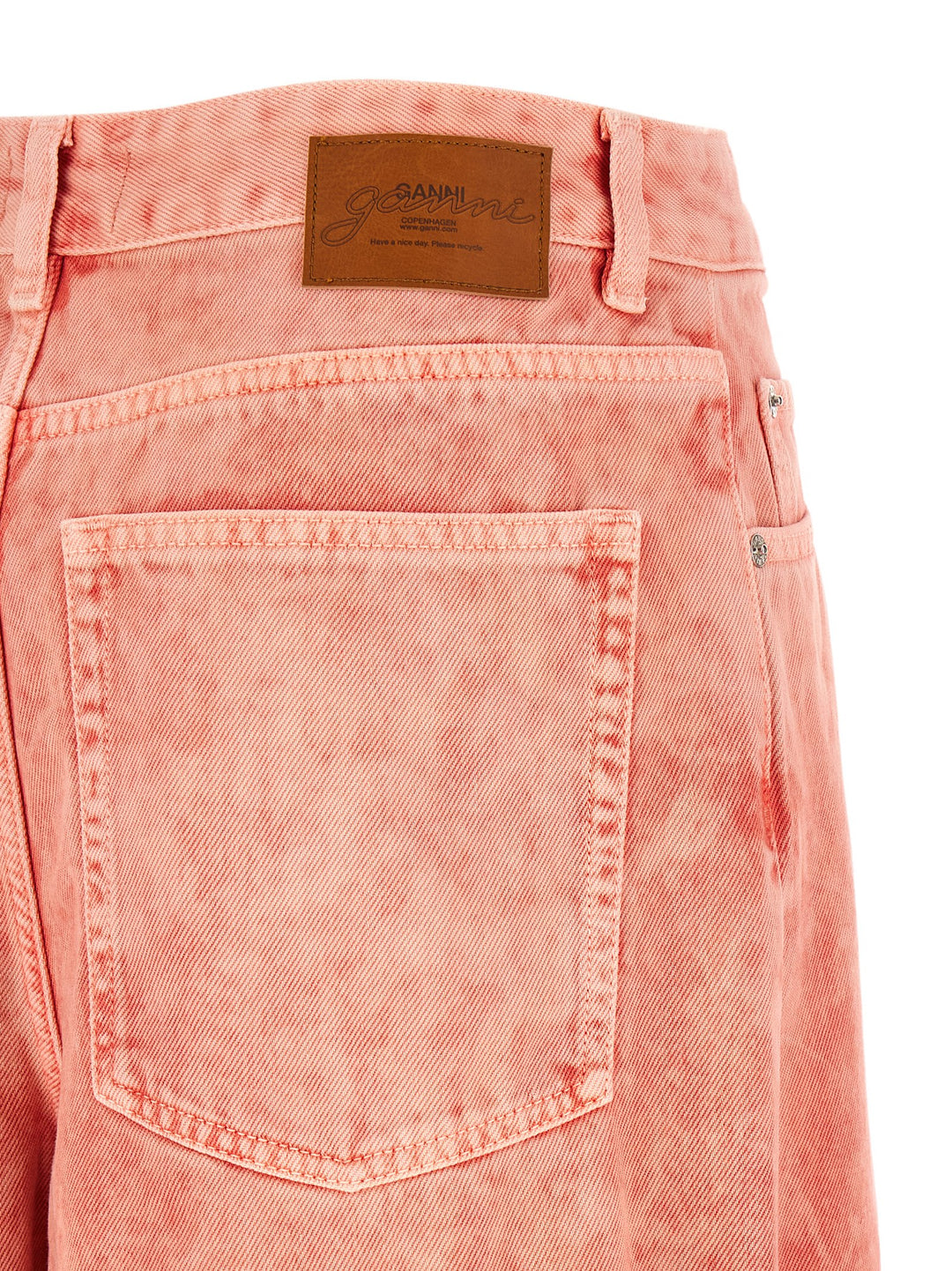 Ganni Cropped Jeans - Rosa | a5ad609f8c88f8f467b9f292146af2e15b249733