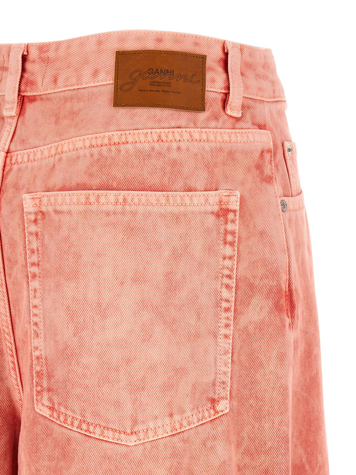 Ganni Cropped Jeans - Rosa | a5ad609f8c88f8f467b9f292146af2e15b249733