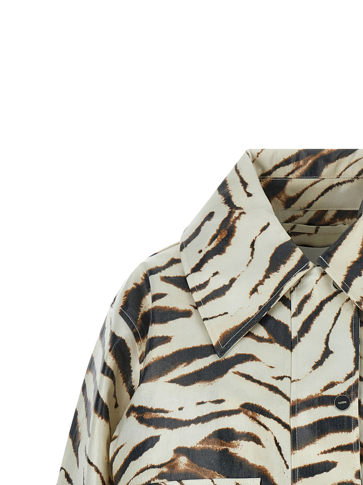 Ganni Laminated Fabric Jacket Puffer Jackets - Multicolor | a1662dd051ea191fd31fc666e32d30a879b01471