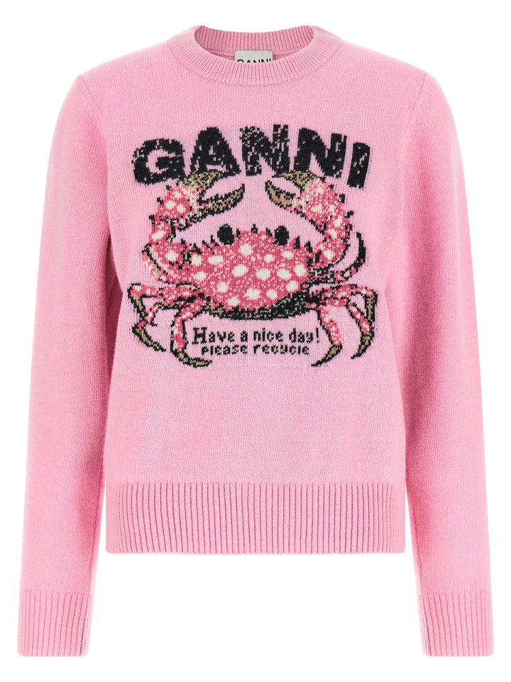 Ganni Crab Maglioni - Rosa | 53bb74d75c478dec11c1c287837d3b3b9ac698e4