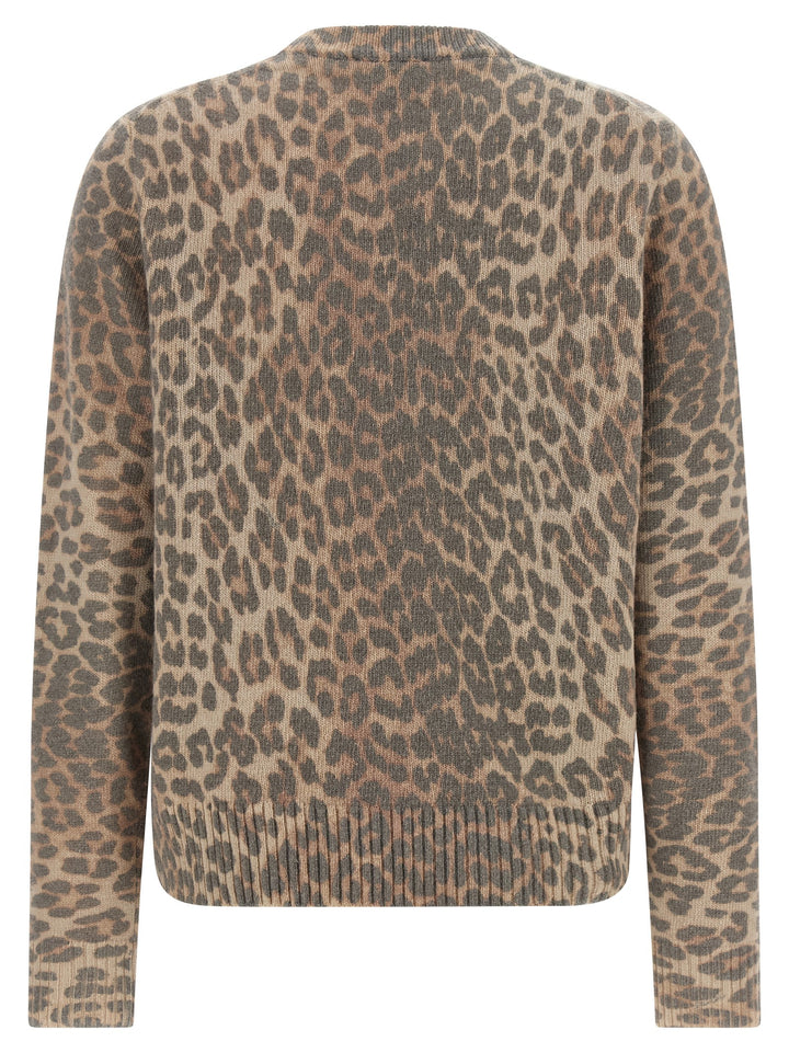 Ganni Tiger Felpe - Beige | 0e5651738ee3017d3271f6d9edc6a5412e33e1a3