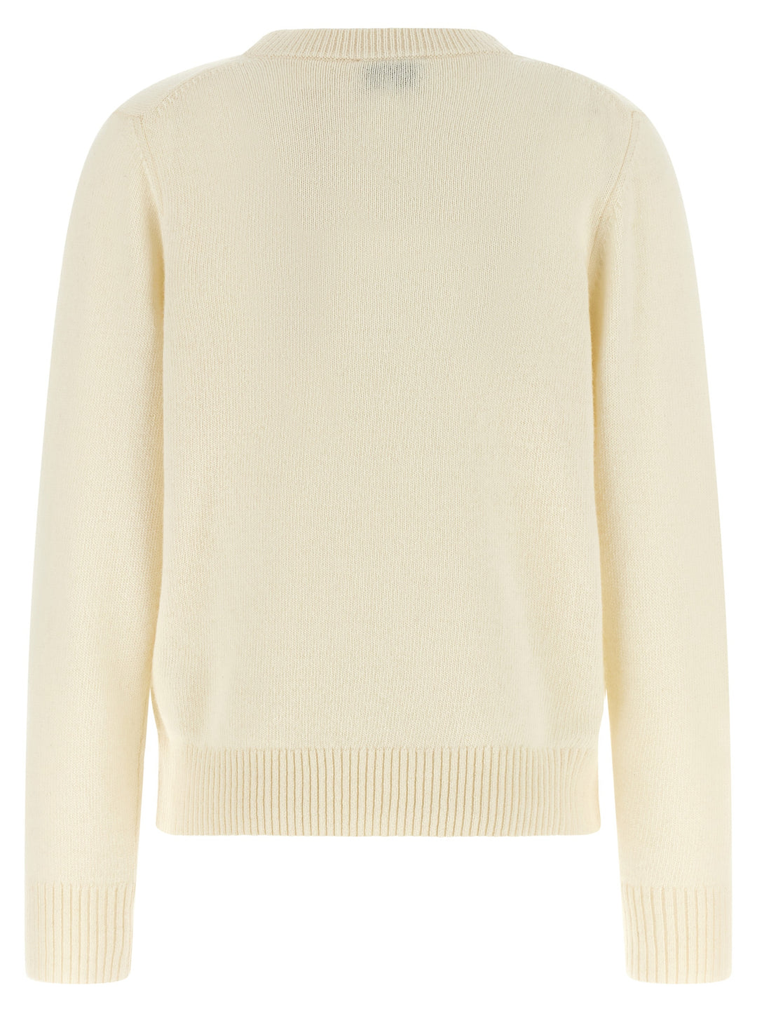 Ganni Sweater With Intarsia Felpe - Bianco | 008727aaf675c5548f97933b535a0aea38dab0b2