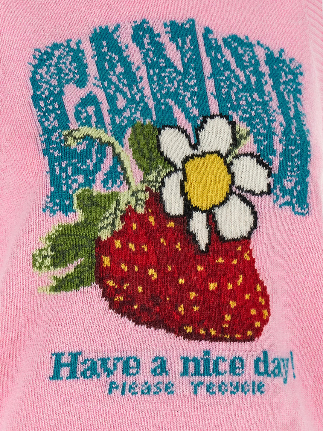 Ganni Strawberry Top - Rosa | 55d717381591fef305a9cd7ec62bc6fd924f25ef