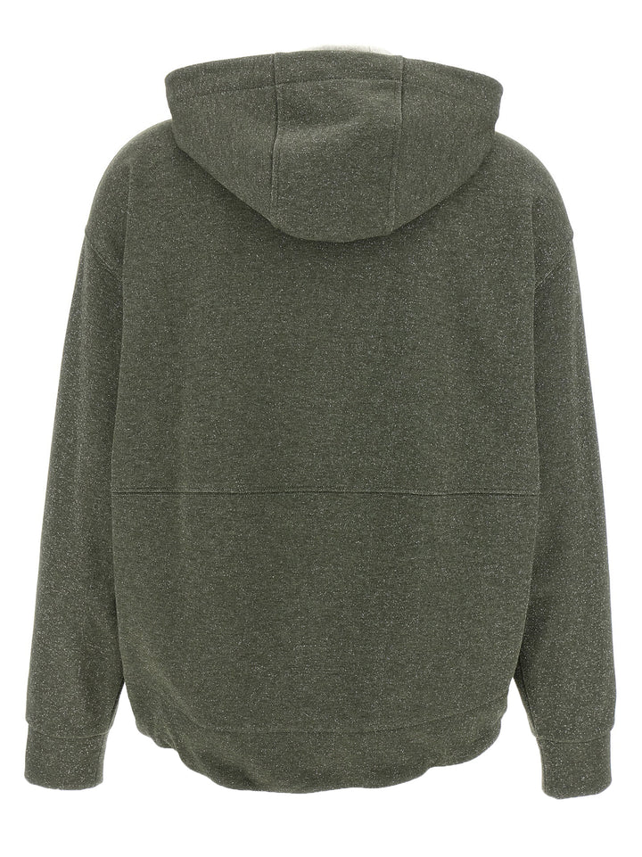 Peserico Lurex Hoodie Felpe - Verde | 2d25a50063161ca01fc96fb28e716c0cc067489d
