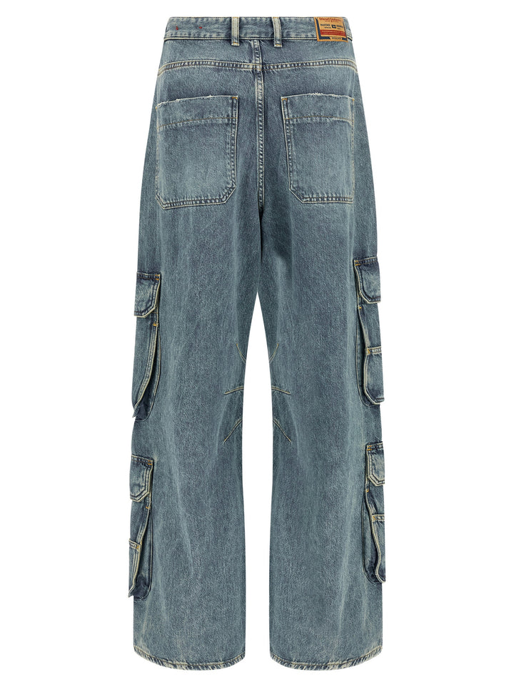 Diesel D-Sire-Cargo-D Jeans - Celeste | f097e68a8f7c8ba4b13c4a9729b54d144559859f