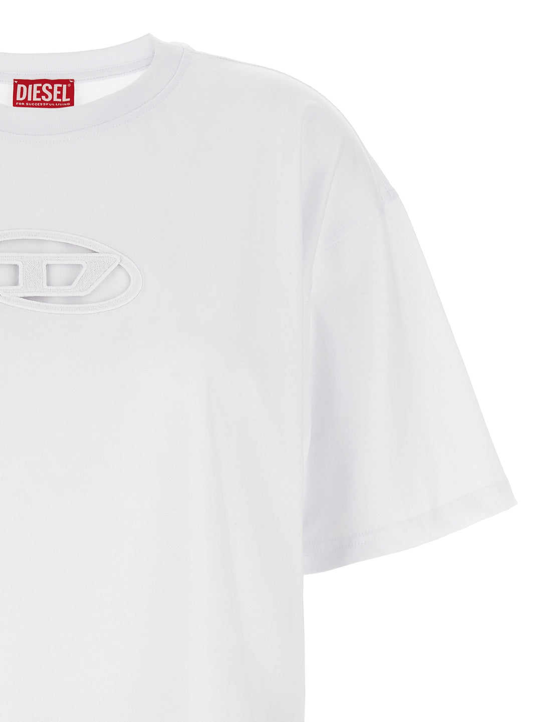Diesel T-Buxt-Crop-Od T shirt - Bianco | 108e85b42ed57dfe3e3a830976fe32394471d8b6