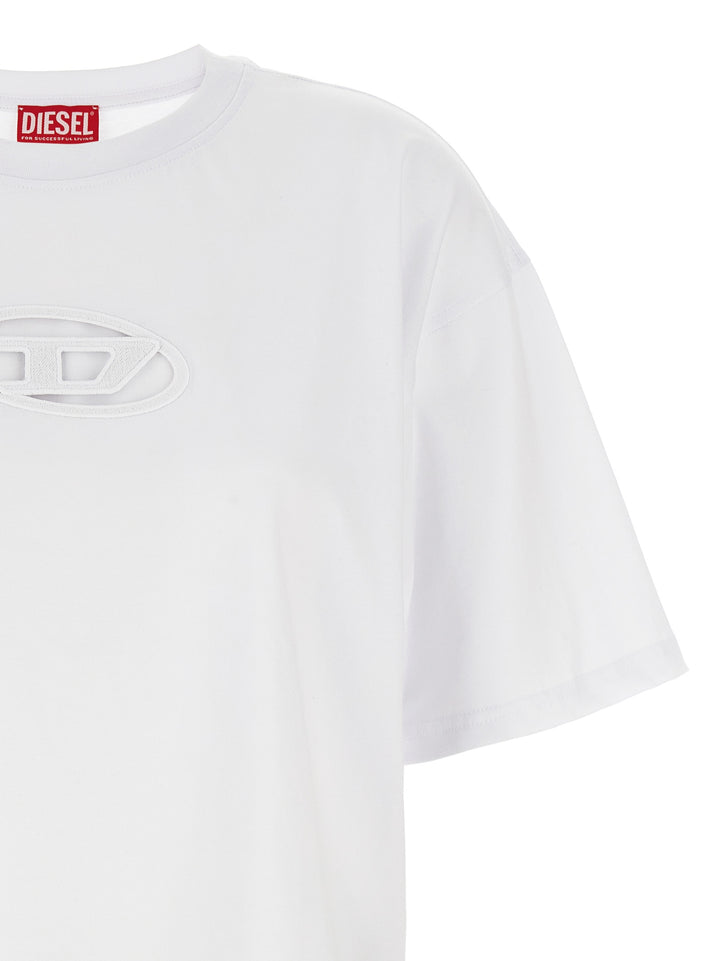 Diesel T-Buxt-Crop-Od T shirt - Bianco | 108e85b42ed57dfe3e3a830976fe32394471d8b6
