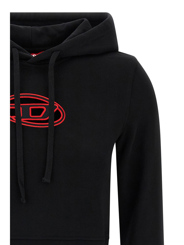 Diesel Slimmy Hood Felpe - Nero | e73c4a2f1d4ef5d5ce0262bd1f36cbb28891c608