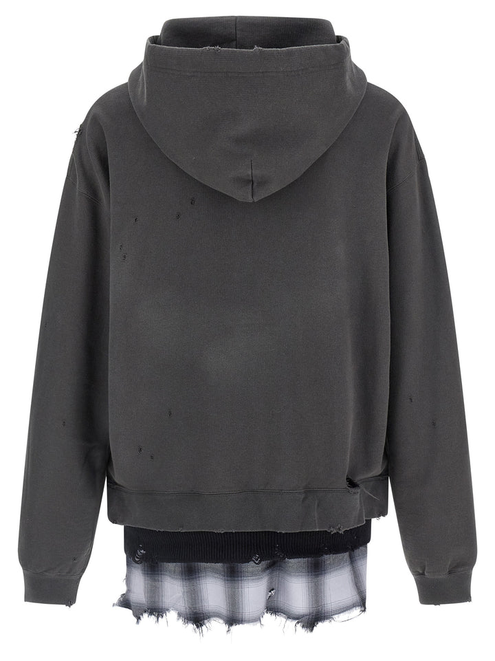 Maison Mihara Yasuhiro Triple Layered Half-Zip Felpe - Grigio | 0fc7edf26079b2815ad30ae1ed435e59808e7a18