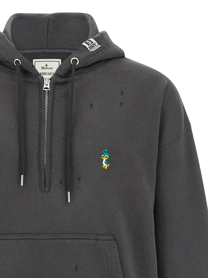 Maison Mihara Yasuhiro Triple Layered Half-Zip Felpe - Grigio | e514fd841556bc10a4284d945f0e70e8058c06dd