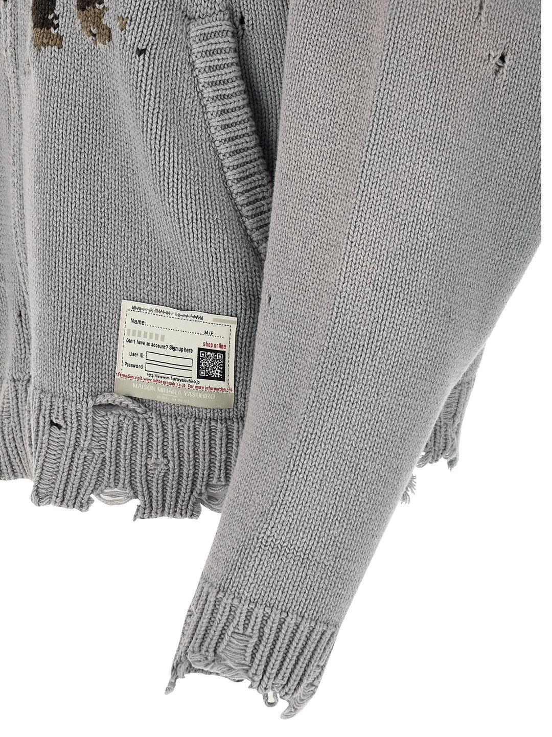 Maison Mihara Yasuhiro Dog Jacquard Knit Maglioni - Grigio | 1d52afc5e8203166f3291428f570fed7f0f8e801