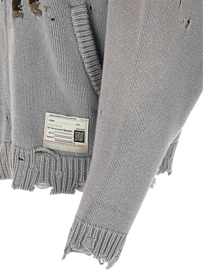 Maison Mihara Yasuhiro Dog Jacquard Knit Maglioni - Grigio | 1d52afc5e8203166f3291428f570fed7f0f8e801